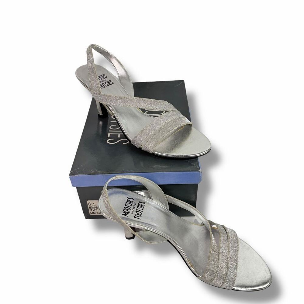Mootsie Tootsies MoMarker Silver Sandal size 8.5 - Picture 2 of 7